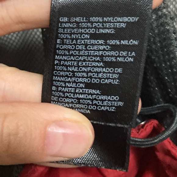 The North Face Men’s Hyvent Resolve Windbreaker Jacket Size Large Red - Picture 6 of 9